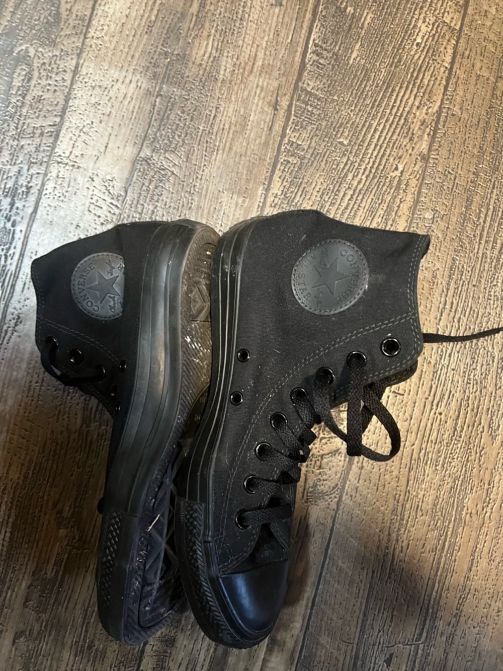 Converse Black High-Top Canvas Sneakers - Picture 3 of 5